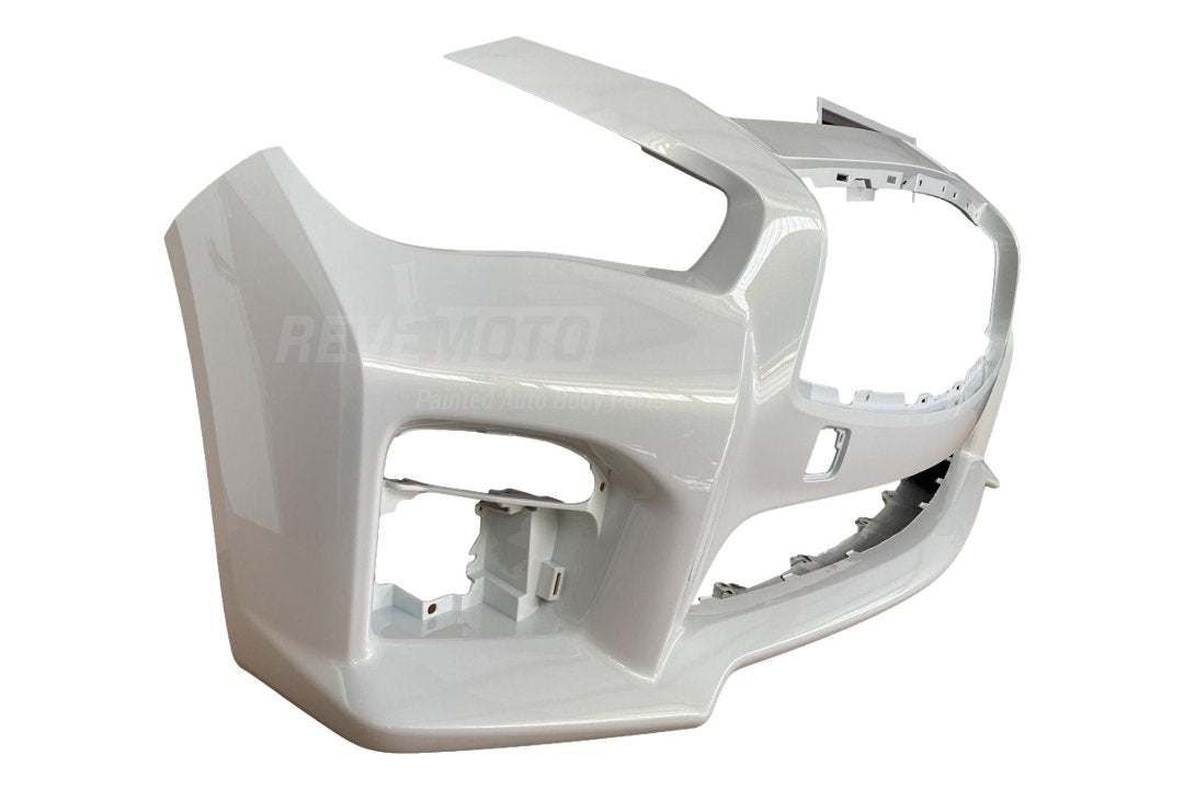 Painted Front Bumper Cover for 2014-2017 Infiniti Q50 Moonlight White Pearl (QAA) 620224HD0H IN1000258 ReveMoto Painted Auto Body Parts Replacement


