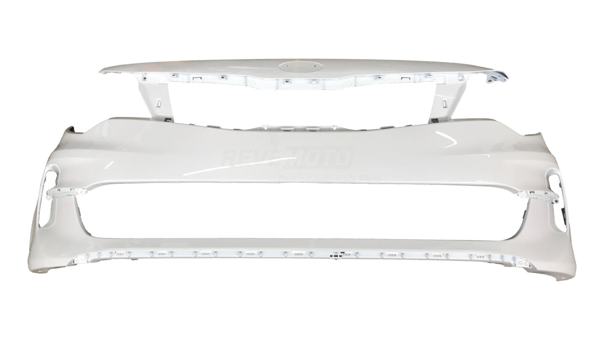 Painted Front Bumper Cover for 2016-2018 Kia Optima (USA Built; EX/LX) Snow White Pearl (SWP) 86511D5000 KI1000182