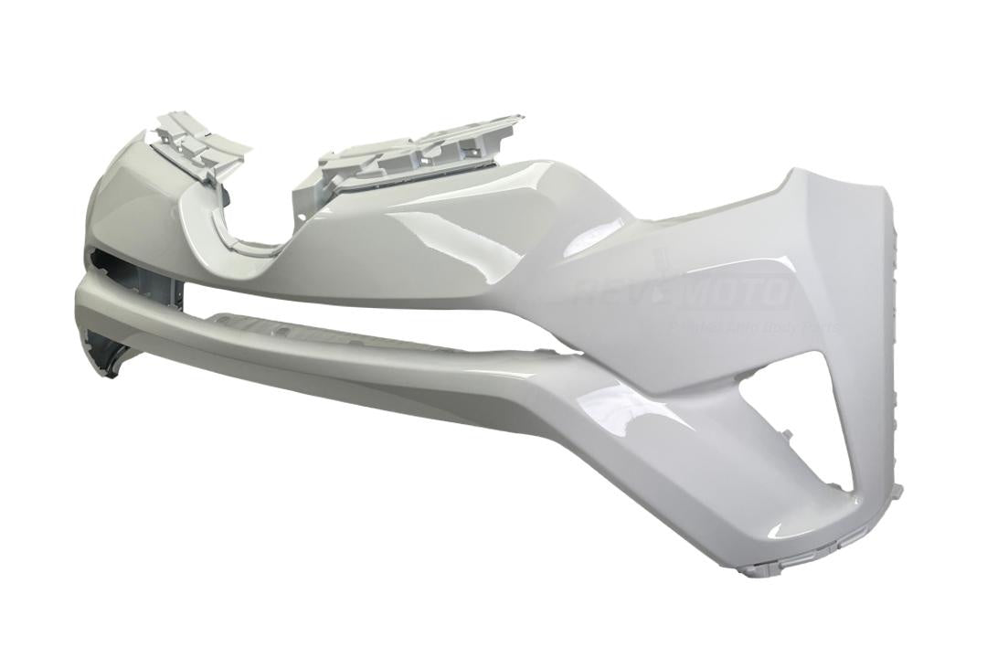 Painted Front Bumper Cover for 2016-2018 Toyota RAV4 (Aftermarket) Super White 2 (040) 521190R914 TO1014105 ReveMoto Painted Auto Parts Replacement 