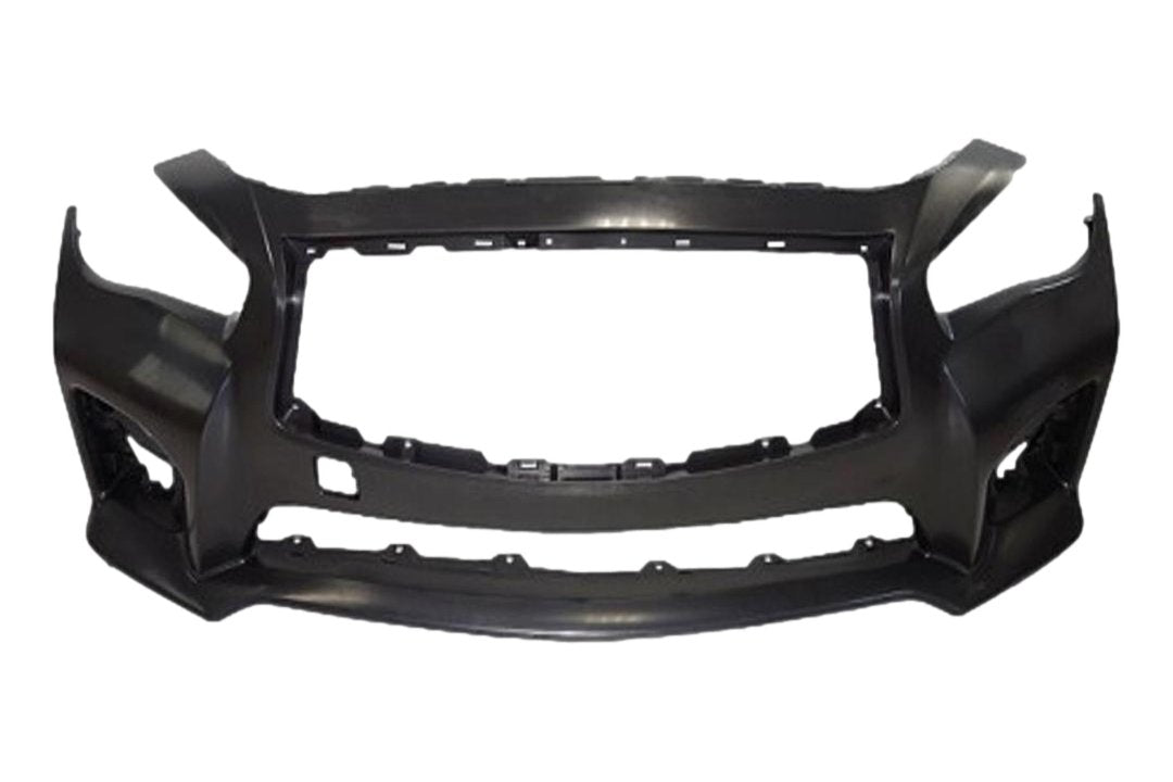 Painted Front Bumper Cover for 2016 Infiniti Q50 620224HD0H IN1000258 ReveMoto Painted Auto Body Parts Replacement