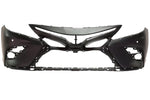 Painted Front Bumper Cover for 2018-2020 Toyota Camry (SE/XSE Models) WITH: Park Assist Sensor Holes | WITHOUT: Surround View Monitor, Camera 521190X939