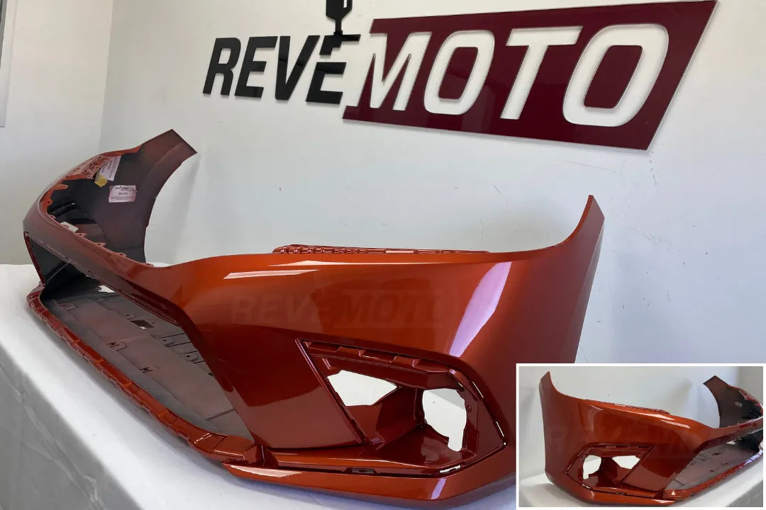 30408 Painted Front Bumper Cover for 2022-2024 Honda Civic 04711T20A00ZZ HO1000327 Blazing Orange Pearl (YR659P) 04711T20A00ZZ
