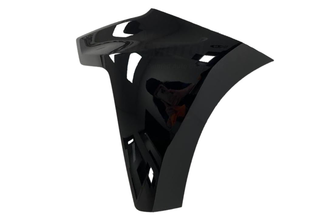 Painted Front Bumper End Cap Extension for 2019-2022 Chevrolet Silverado Black (WA8555) 84658017 GM1016110 ReveMoto Painted Auto Body Parts Replacement