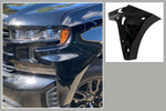 Painted Front Bumper End Cap Extension for 2019-2022 Chevrolet Silverado Black (WA8555) 84658017 GM1016110 ReveMoto Painted Auto Body Parts Replacement