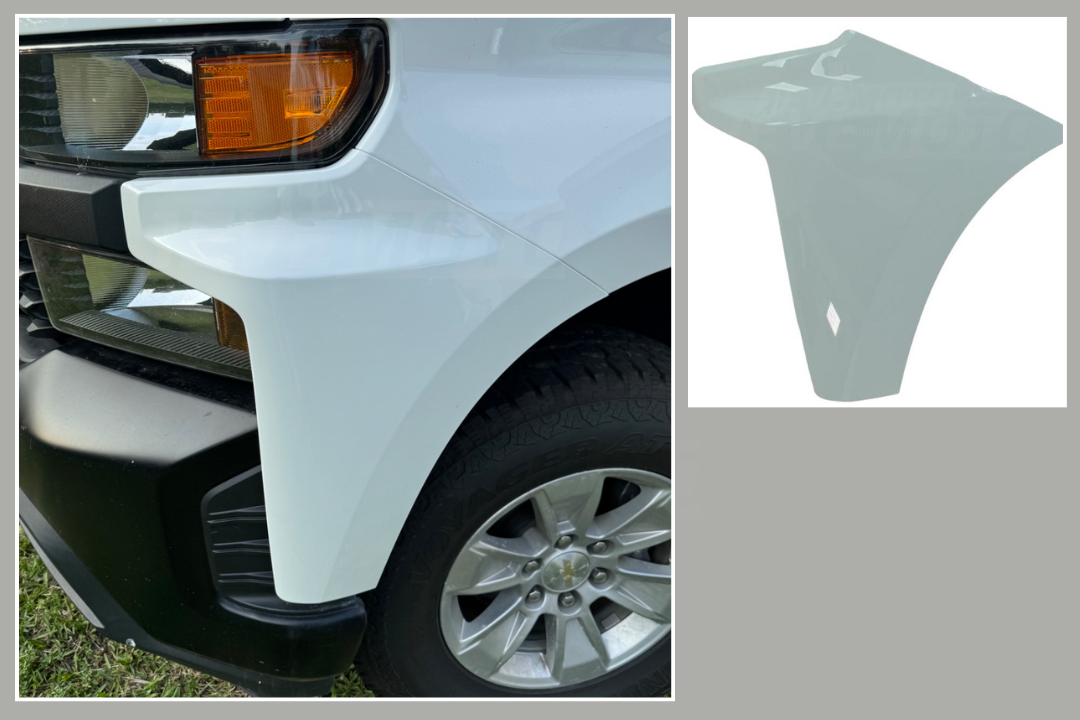 Front Bumper End Cap Extensions For 2019-2022 Chevy Silverado 1500 – Left & Right