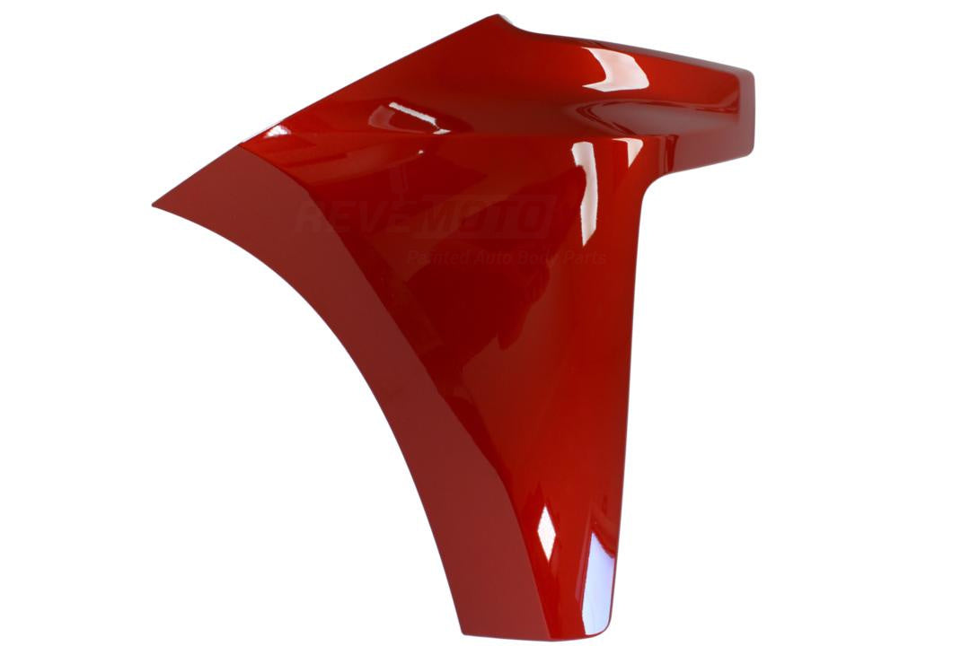 Painted Front Bumper End Cap Extension for 2019-2022 Chevrolet Silverado (Passenger-Side | Mexico Built) Cherry Bomb Red Tricoat (WA252F) 84658122 GM1017111 ReveMoto Painted Auto Parts Replacement