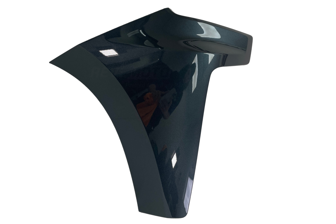 Painted Front Bumper End Cap Extension for 2019-2022 Chevrolet Silverado (Passenger-Side | Mexico Built) Dark Shadow Metallic (WA626D) 84658122 GM1017111 ReveMoto Painted Auto Parts Replacement