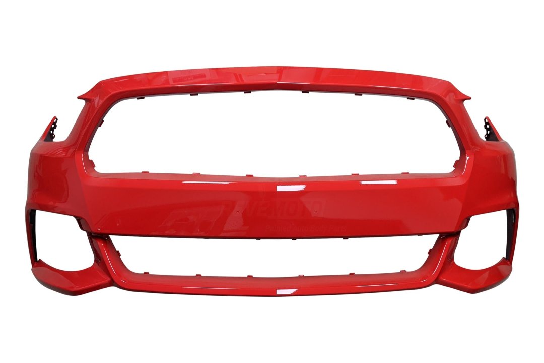 Painted Front Bumper for 2015-2017 Ford Mustang Race Red (PQ) FR3Z17D957AAPTM FO1000704 ReveMoto Painted Auto Body Parts Replacement
