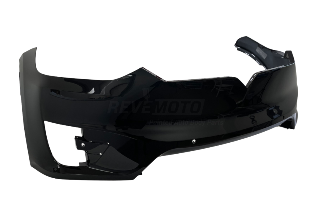  Painted Front Bumper for 2015-2021 Tesla Model X (For Vehicles Manufactured ON or AFTER April 3, 2018( Obsidian Black Metallic (PMBL) - Part Number 1091879S0A