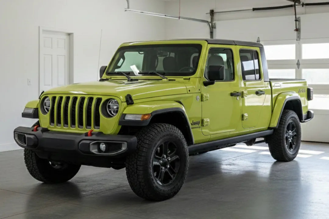 Painted Front Fender Flare for 2020-2025 Jeep Gladiator (Left; Driver-Side) High Velocity Yellow (PJF) 
 6CE67TZZAH 