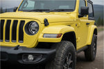 Painted Front Fender Flare for 2018-2023 Jeep Wrangler (WITH: LED Lamps | Driver-Side) 6AD67TZZAH Replaced by 68584843AA Acid Yellow (PJD) 