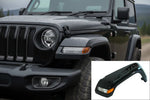 Painted Front Fender Flare for 2018-2023 Jeep Wrangler (WITH: LED Lamps | Driver-Side) 6AD67TZZAH Replaced by 68584843AA Black (PX8) 