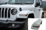 Painted Front Fender Flare for 2018-2023 Jeep Wrangler (WITH: LED Lamps | Driver-Side) 6AD67TZZAH Replaced by 68584843AA Bright White (PW7) 