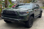 Painted Hood Conversion for 2016-2024 Toyota Tacoma WITH Scoop Opening Army Green 6V7 Closed-UpLook ReveMoto Painted Auto Parts Replacement