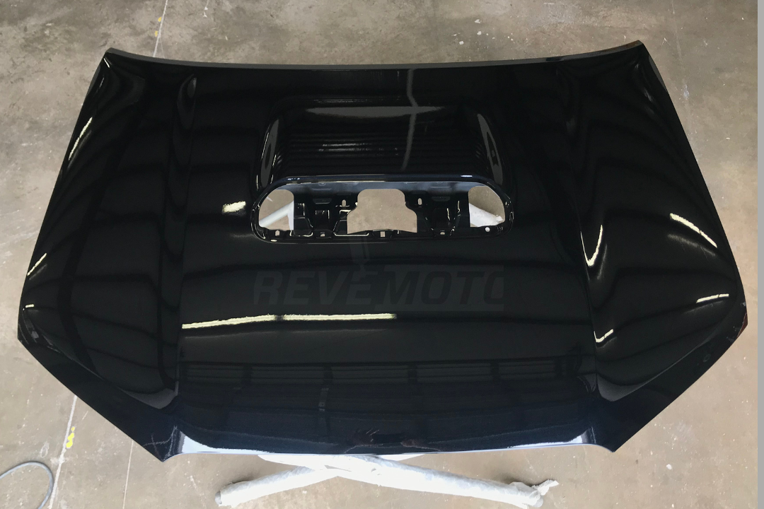 Painted Hood for 2010-2023 Toyota 4Runner (WITH: Scoop Opening | Does not include Hood Scoop & Hardware) Attitude Black Mica (218) 5330135210 TO1230218 ReveMoto Painted Auto Parts Replacement