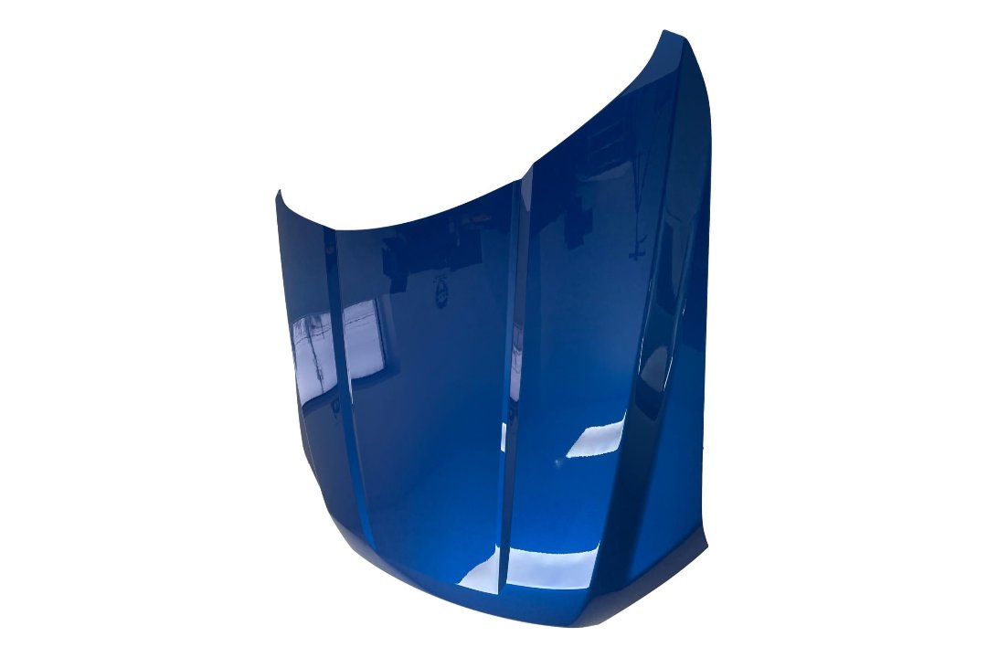 Painted Hood for 2015-2020 Ford F150 Hood Painted Velocity Blue Metallic (E7) FL3Z16612A FO1230307 ReveMoto Painted Auto Body Parts 