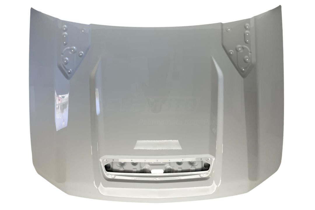 Painted Hood for 2020-2024 Chevrolet Silverado 3500 HD White (WA8624) 84830121 ReveMoto Replacement Painted Auto Parts
