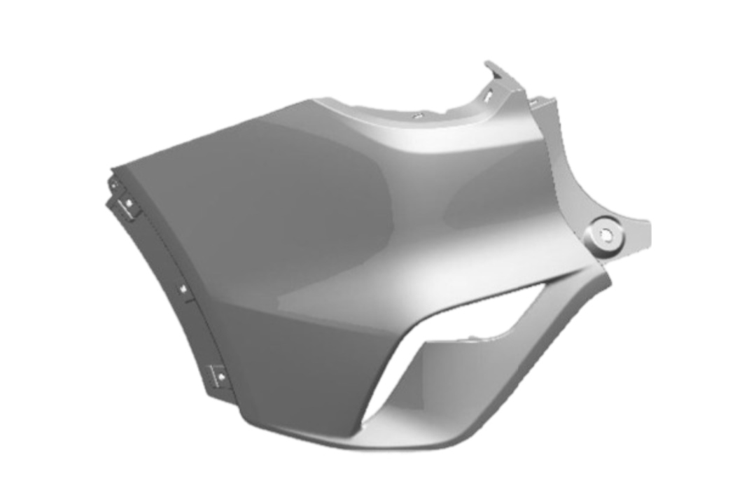 Painted Rear Bumper Upper Fascia for 2024 Buick Envista Left, Driver-Side 42870754 ReveMoto Painted Auto Parts Replacement