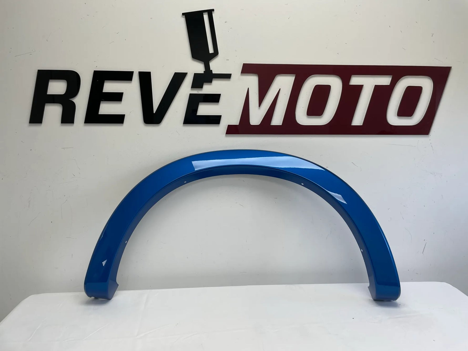 Painted Rear Fender Flare for 2017-2022 Ford F250 (Right, Passenger-Side) Velocity Blue Metallic (E7) HC3Z9929164BA ReveMoto Painted Auto Parts Replacement