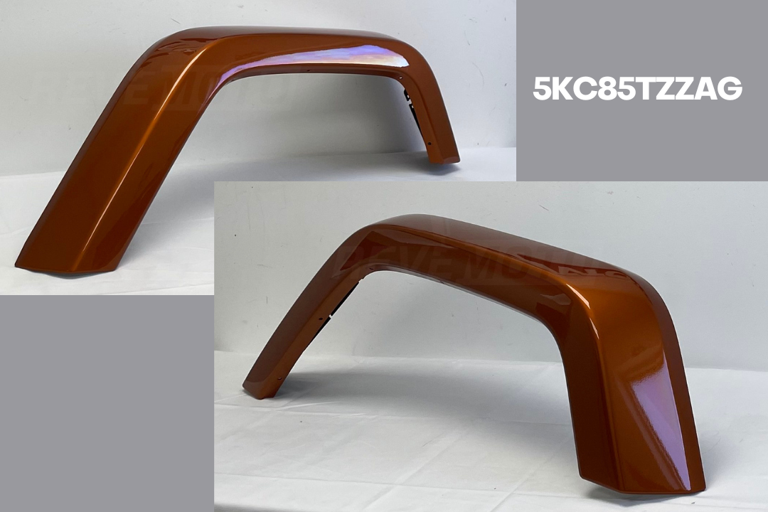 Painted Rear Fender Flare for 2018 Jeep Wrangler JK (Driver-Side) Mango Tango Pearl (PVG) 5KC85TZZAG 