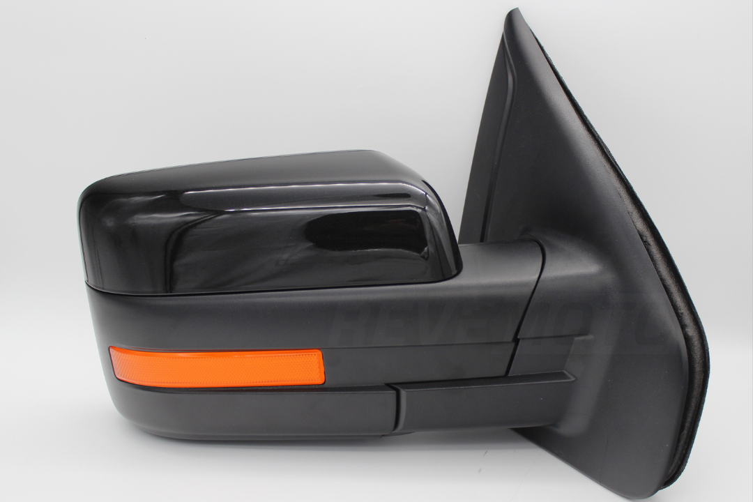 Painted Side View Mirror for 2011-2014 Ford F150 (Right Side | Manual Folding) Tuxedo Black Metallic (UH) BL3Z17682FAPTM FO1321413
