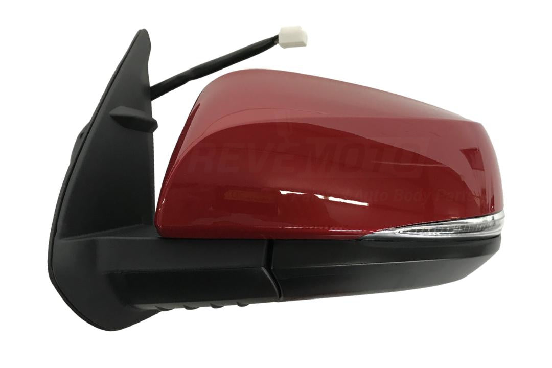 Painted Side View Mirror for 2016-2023 Toyota Tacoma (Driver-Side | WITH: Blind Spot Detection) Barcelona Red Mica (3R3) 8794004250 TO1320350 ReveMoto Painted Auto Body Parts