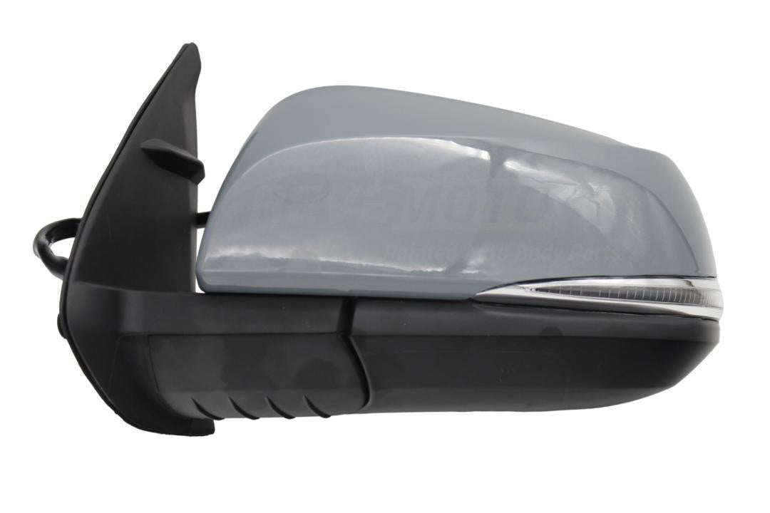Painted Side View Mirror for 2016-2023 Toyota Tacoma (Driver-Side | WITH: Blind Spot Detection) Cement Gray Metallic (1H5) 8794004250 TO1320350 ReveMoto Painted Auto Body Parts