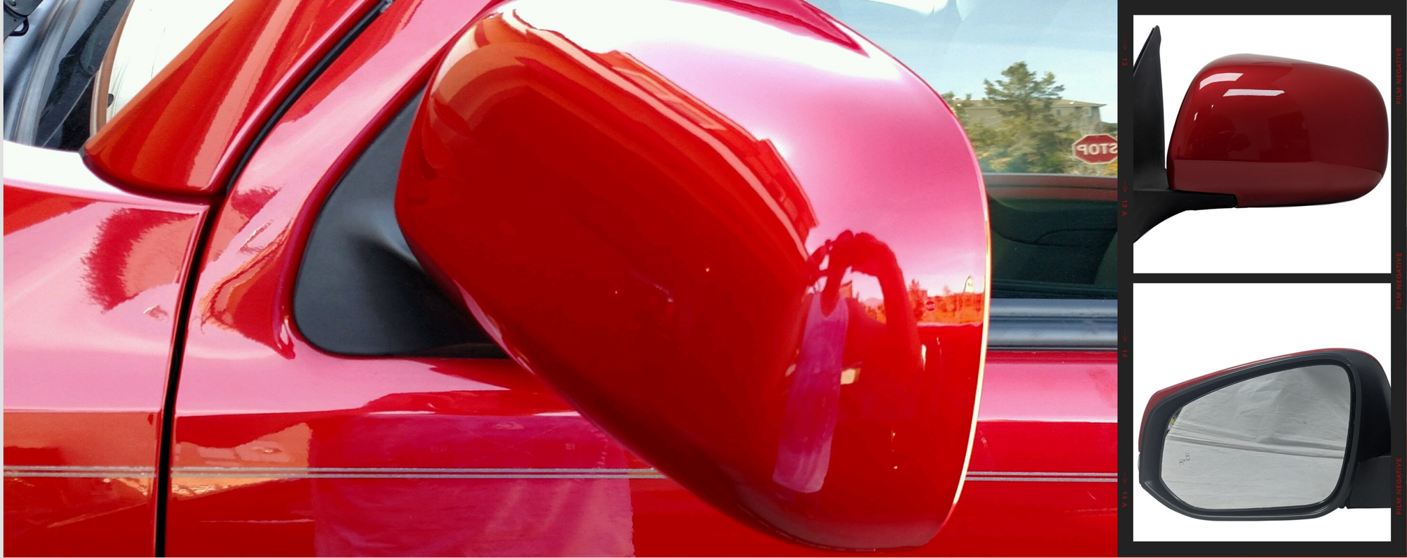 Painted Side View Mirrors - ReveMoto Painted Mirror Replacements