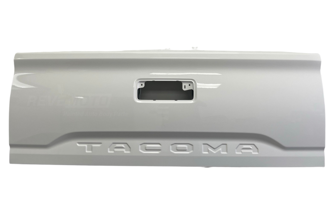 Painted Tailgate for 2016-2023 Toyota Tacoma Super White (040) 6570104030 TO1900200 ReveMoto Painted Auto Parts Replacement 