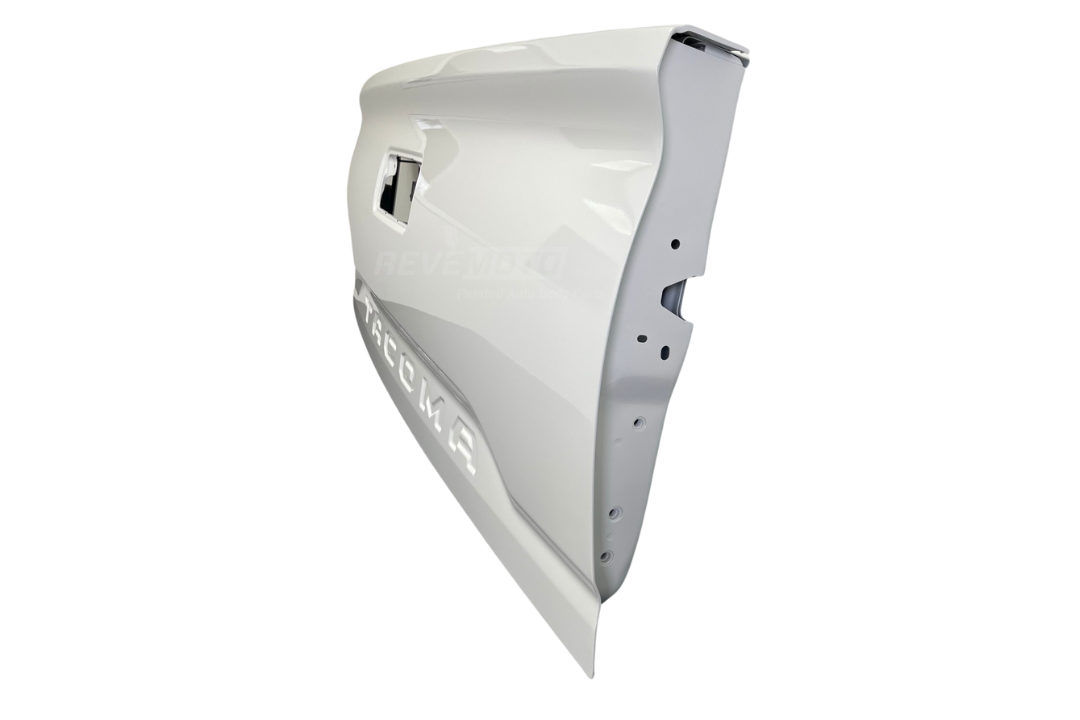 Painted Tailgate for 2016-2023 Toyota Tacoma Super White (040) 6570104030 TO1900200 ReveMoto Painted Auto Parts Replacement 