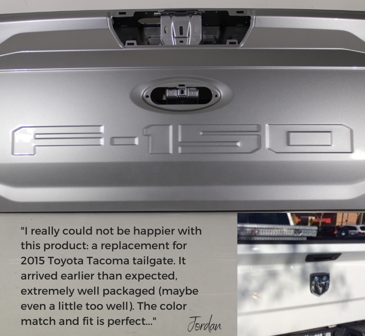 Painted Tailgates & Rear Truck Door Replacements - ReveMoto Painted Auto Body Parts