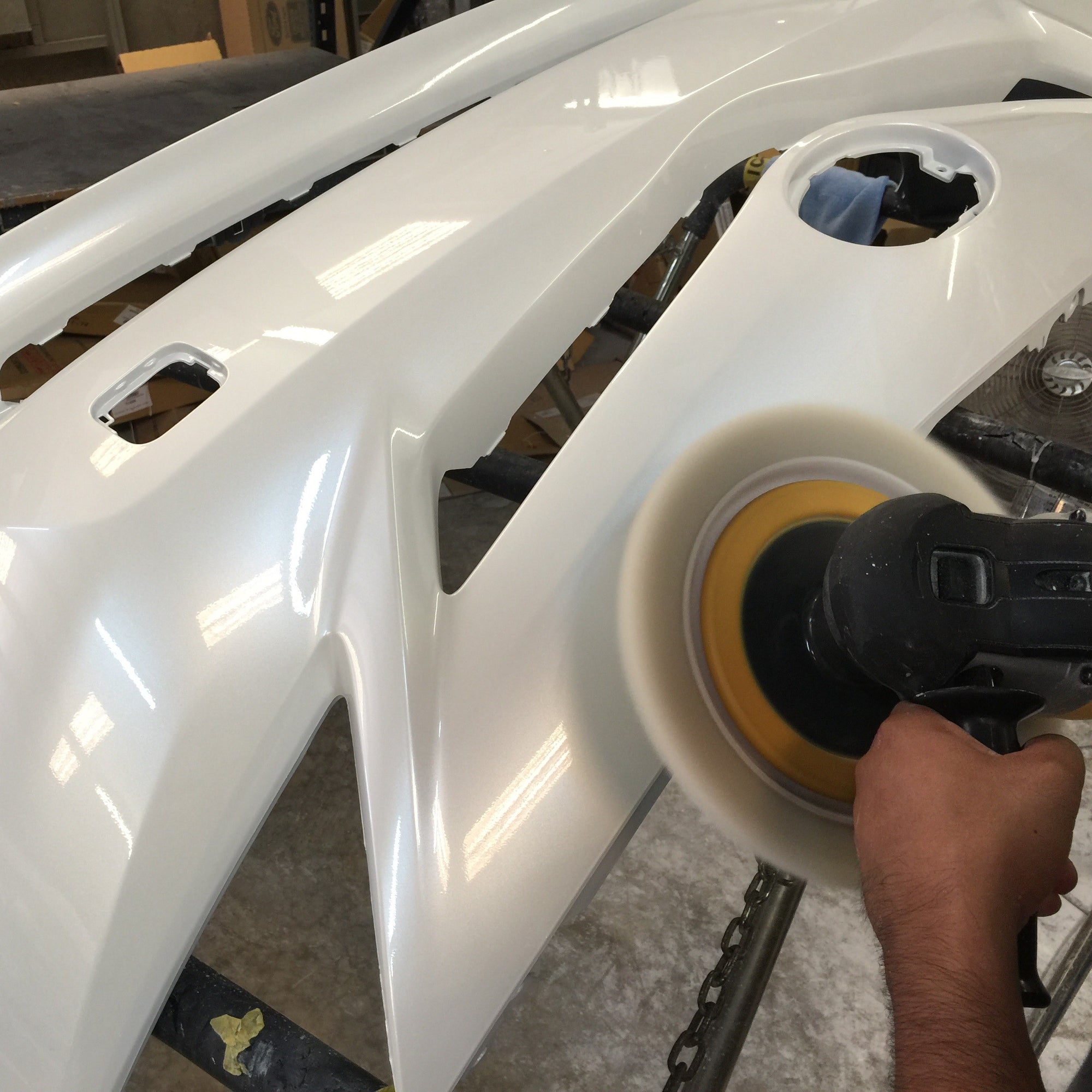 ReveMoto's Quality Control Process for Painted Auto Body Parts - Cutting, Buffing and Polishing For An OE Quality Finish