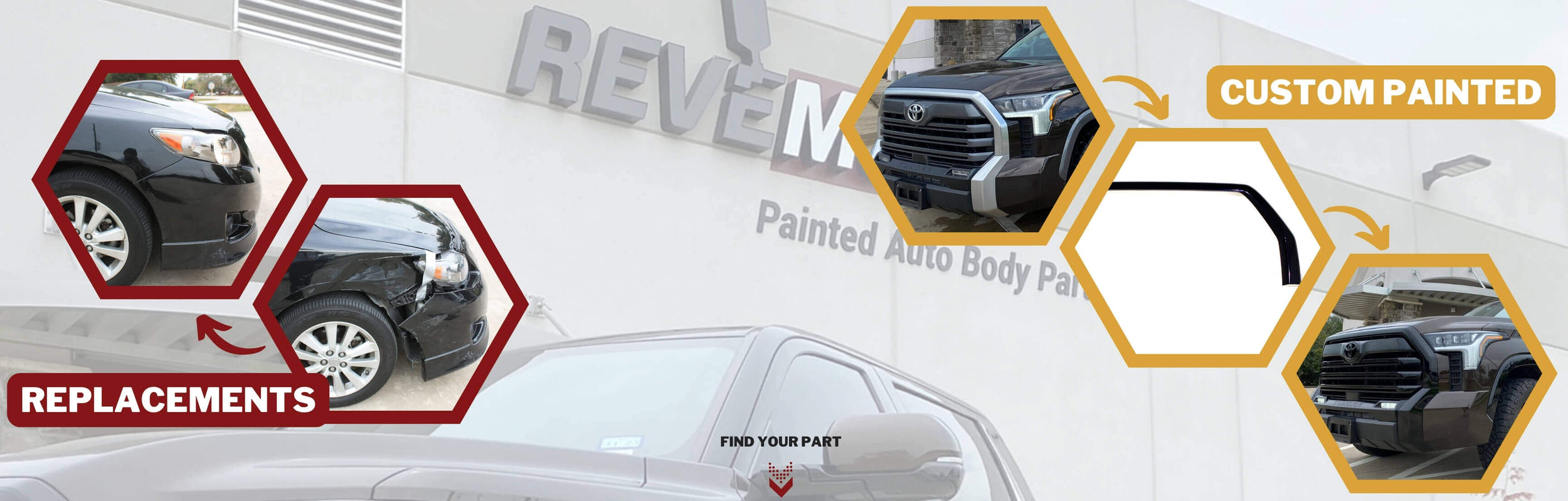 Painted Auto Body Parts & Replacements ReveMoto Painted Car Parts