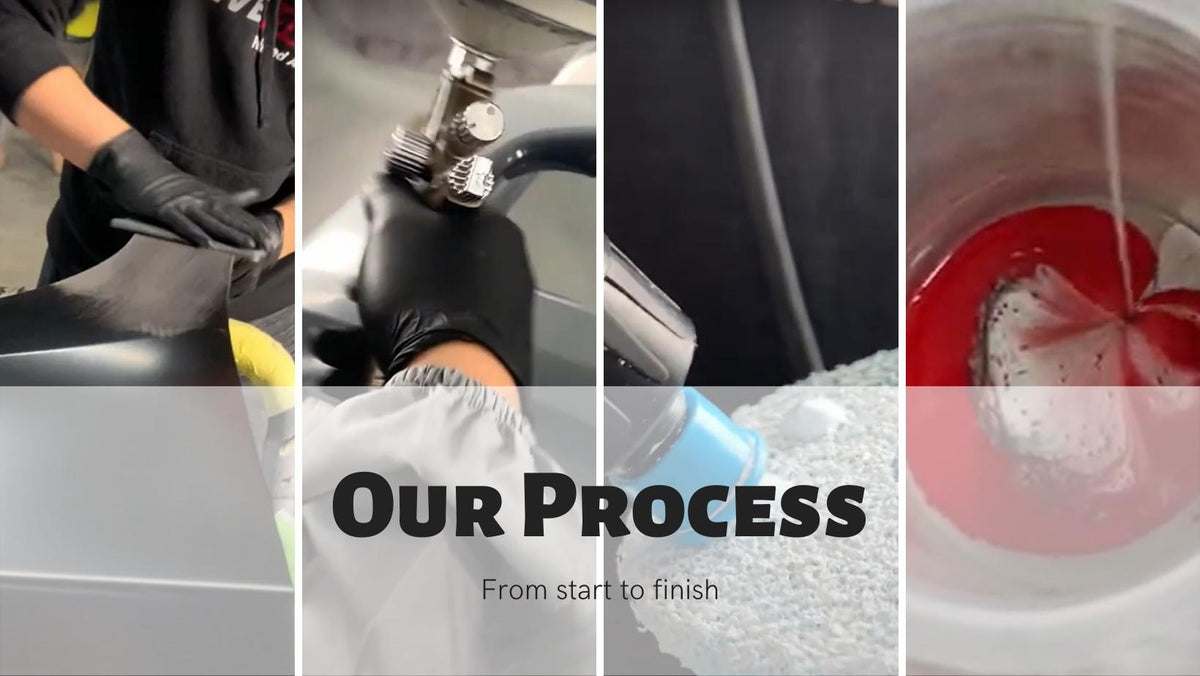 Mobile Part Painting Process Processing & Preparing Painted Car Parts at ReveMoto