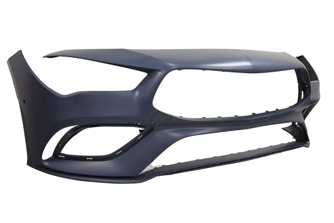 2020-2023 Mercedes-Benz CLA250 Front Bumper Painted (OEM | WITH: AMG Line)_WITH: Tow Hook Hole Cover, 2 Park Sensor Holes | WITHOUT: Aerodynamics Package_ 11888087009999