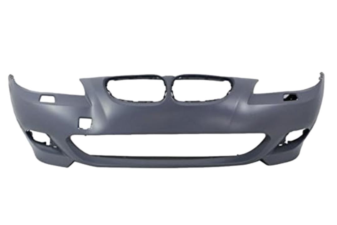 2004-2007 BMW 5-Series Front Bumper Painted (WITH: M-Package)_(Sedan/Wagon) WITH: M-Package | WITHOUT: Park Assist Sensor Holes_ 51117897207_ BM1000182