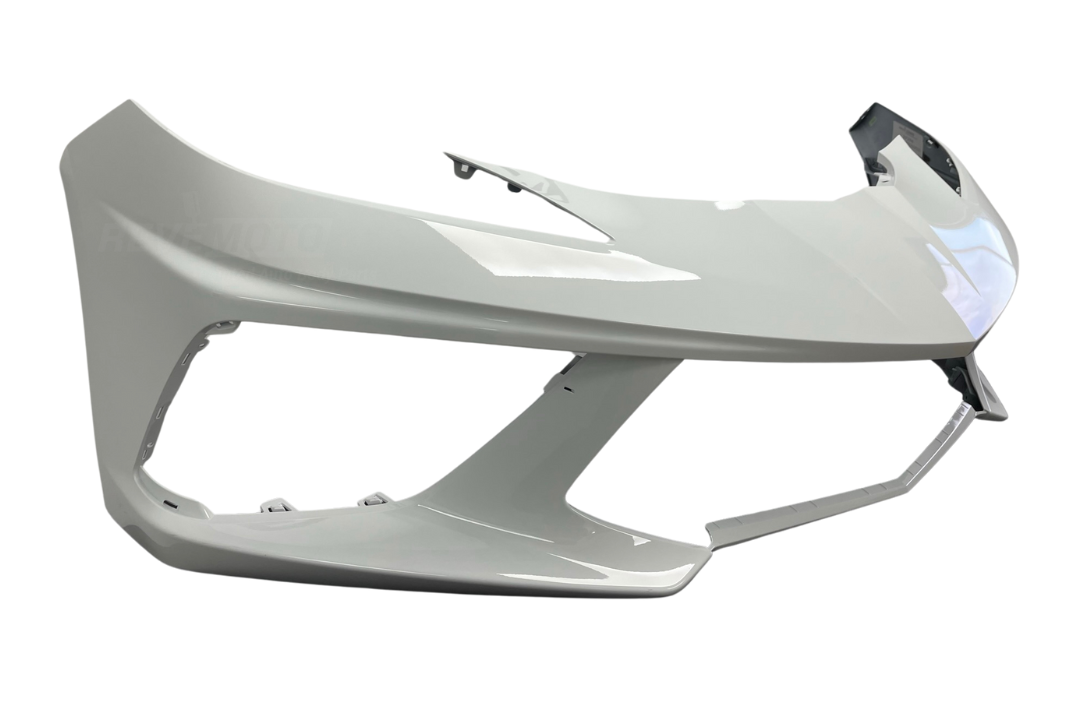 2020-2024 Chevrolet Corvette Front Bumper Painted Arctic White (WA9567) 84925599