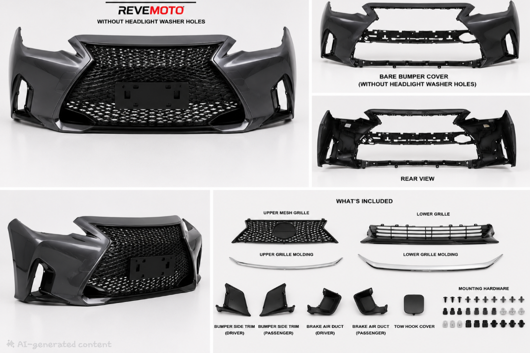 2017-2020 Lexus IS250 / IS300 / IS350 to 2021-2025 Lexus IS F-SPORT Style Painted Front Bumper Conversion Kit | Painted to Match, Ready-to-Install