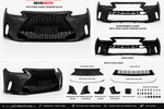 2017-2020 Lexus IS250 / IS300 / IS350 to 2021-2025 Lexus IS F-SPORT Style Painted Front Bumper Conversion Kit | Painted to Match, Ready-to-Install