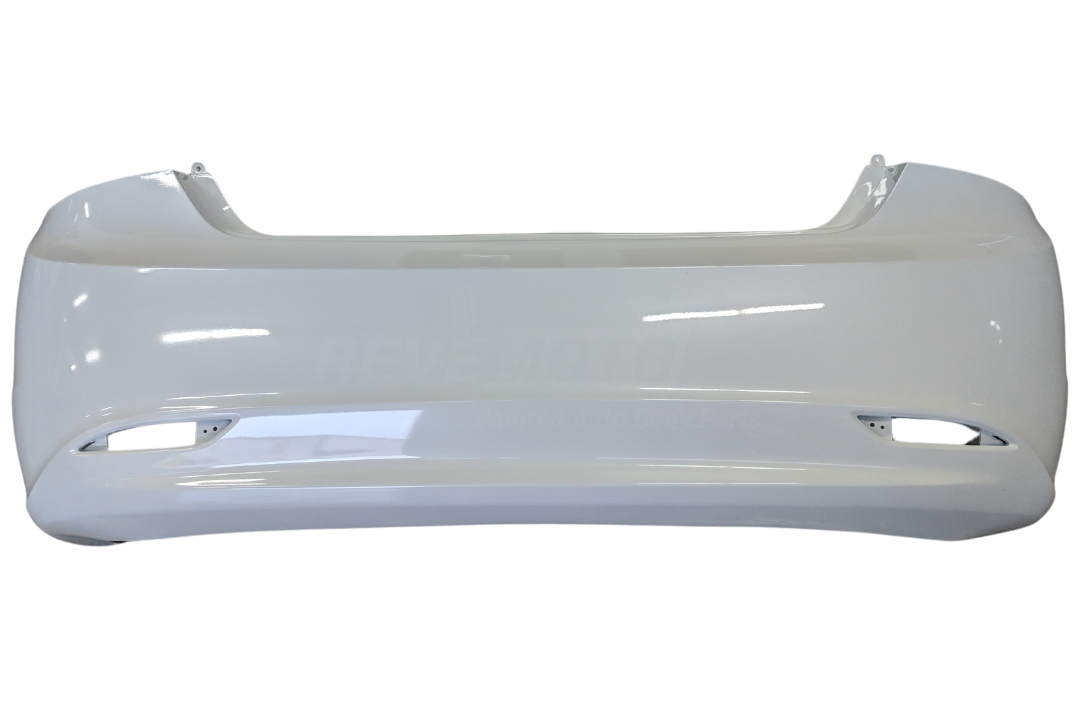 2011-2013 Hyundai Sonata Rear Bumper Painted Shimmering White Pearl Tricoat (WJR) 866103Q000 HY1100175