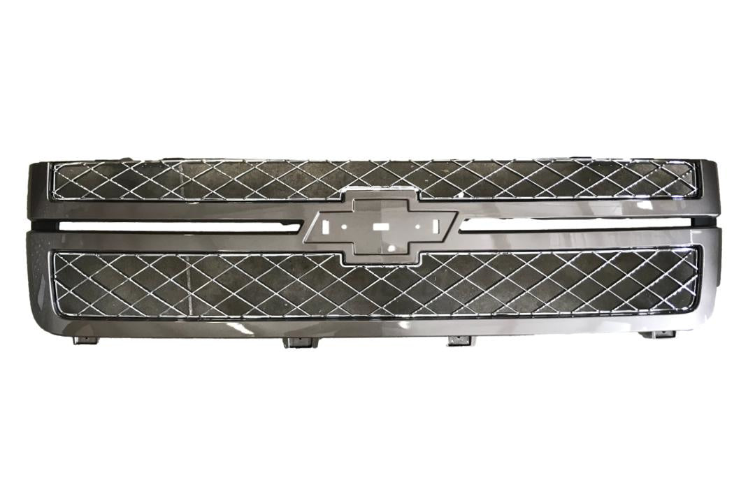 2014 Chevrolet Silverado Grille Painted (2500HD/3500 HD | OEM Only) Magna Steel Metallic (WA706S) 22842235
