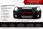2014-2021 MINI Cooper F56 LCI2 JCW front bumper conversion without factory front parking sensors