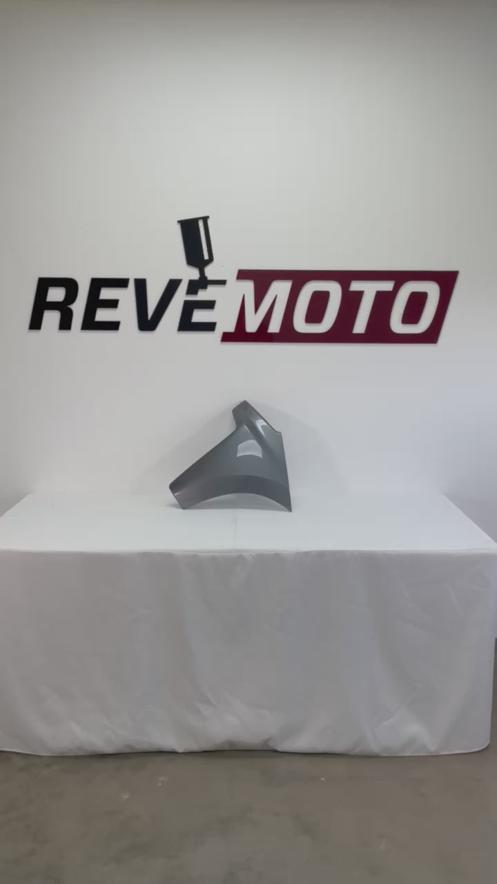 Painted Front Bumper End Cap Extension for  2019-2022 Chevrolet Silverado  Satin Steel Gray Metallic 3 (WA464C) 84658017 GM1016110 ReveMoto Painted Auto Body Parts Replacement