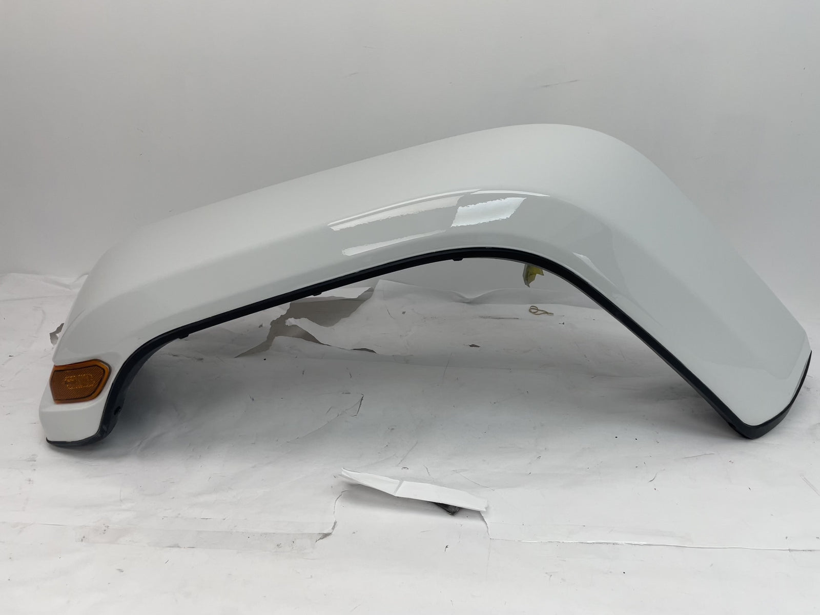 Painted Front Fender Flare for 2020-2024 Jeep Wrangler (Unlimited Sahara Model) Driver-Side Bright White (PW7) 6ZC49TZZAA ReveMoto Painted Auto Body Parts Replacement