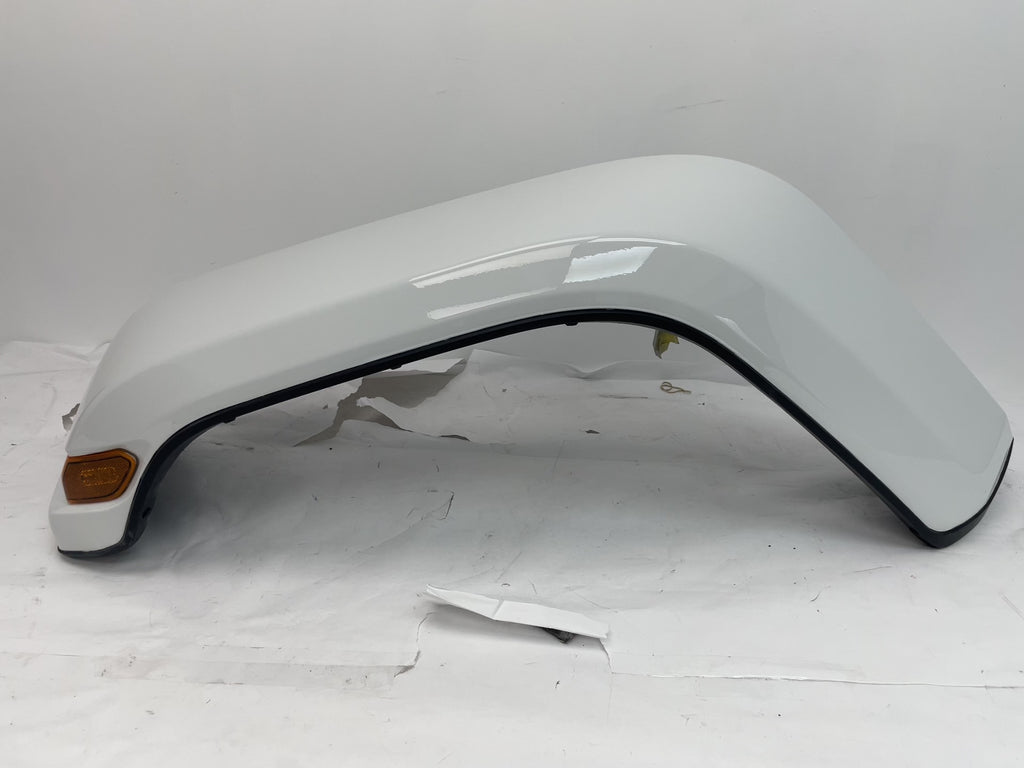 22873A Painted Front Fender Flare for 2018-2023 Jeep Wrangler (WITH: LED Lamps | Driver-Side) Bright White (PW7) 6AD67TZZAH