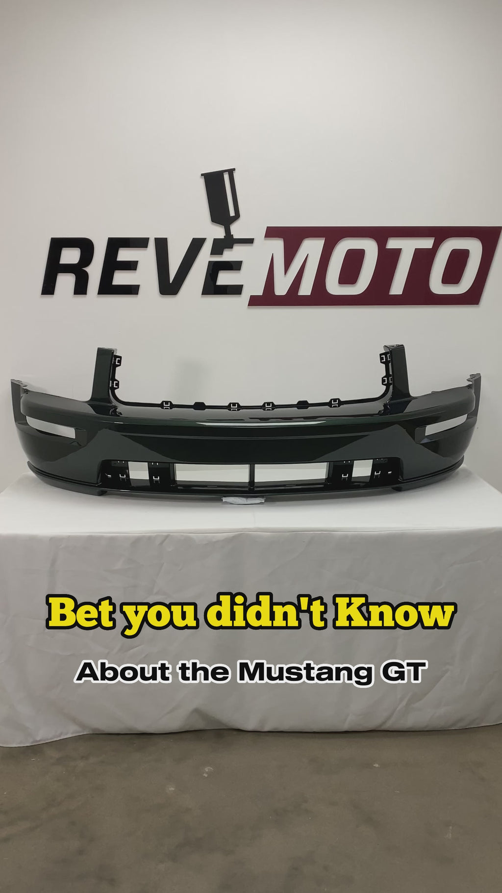 Painted Front Bumper Cover for 2005-2009 Ford Mustang (GT w/o California Package) Highland Green Metallic (PX) 5R3Z17D957BAA07 FO1000575