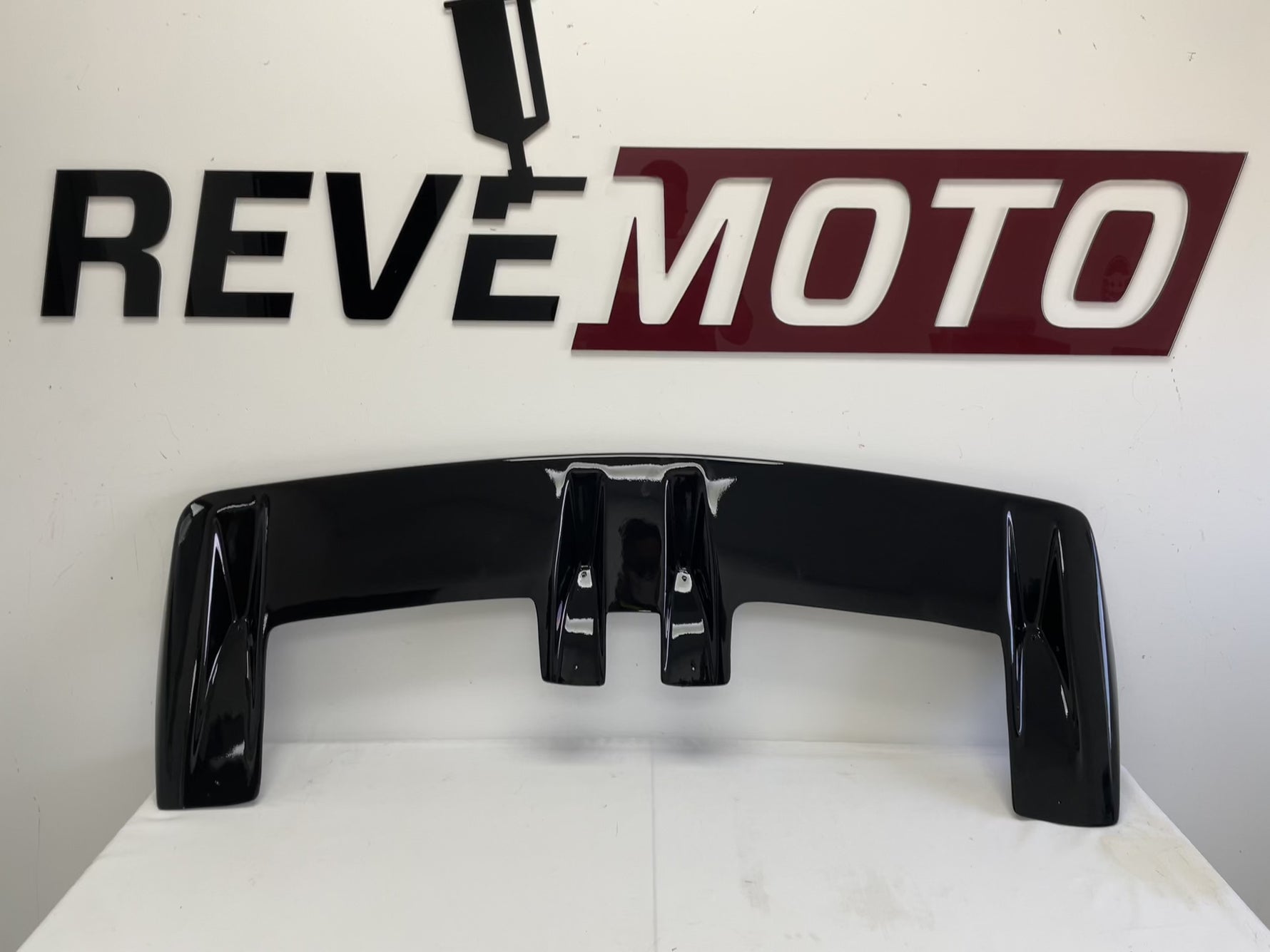 2000-2012 Ford F250 Painted Spoiler Flush Cab Mount-Custom-Sun Visor Blackout (M6388G) 14223