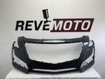 25168 - 2014-2018 Cadillac CTS Front Bumper Painted Son of a Gun Gray Metallic (WA139X)  84033411 ReveMoto Replacement Painted Car Parts Painted Auto Parts
