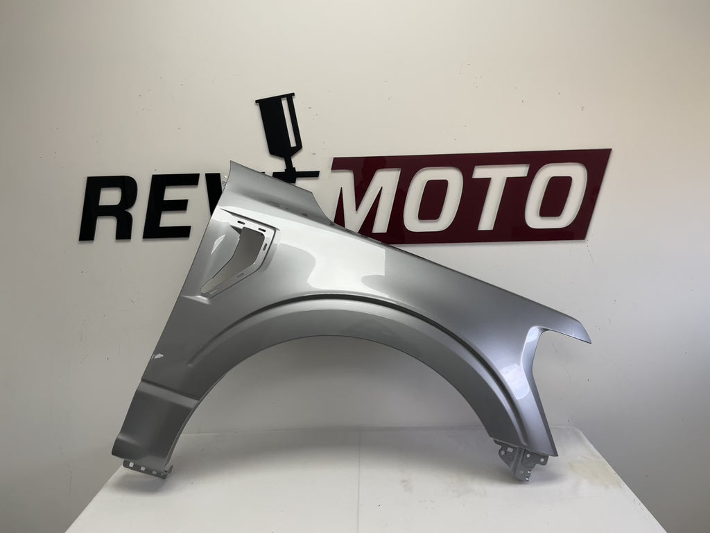25412 Painted Fender for 2021-2024 Ford F150 (Passenger-Side) Iconic Silver Metallic (JS) ML3Z16005A ReveMoto Painted Auto Body Parts Replacement