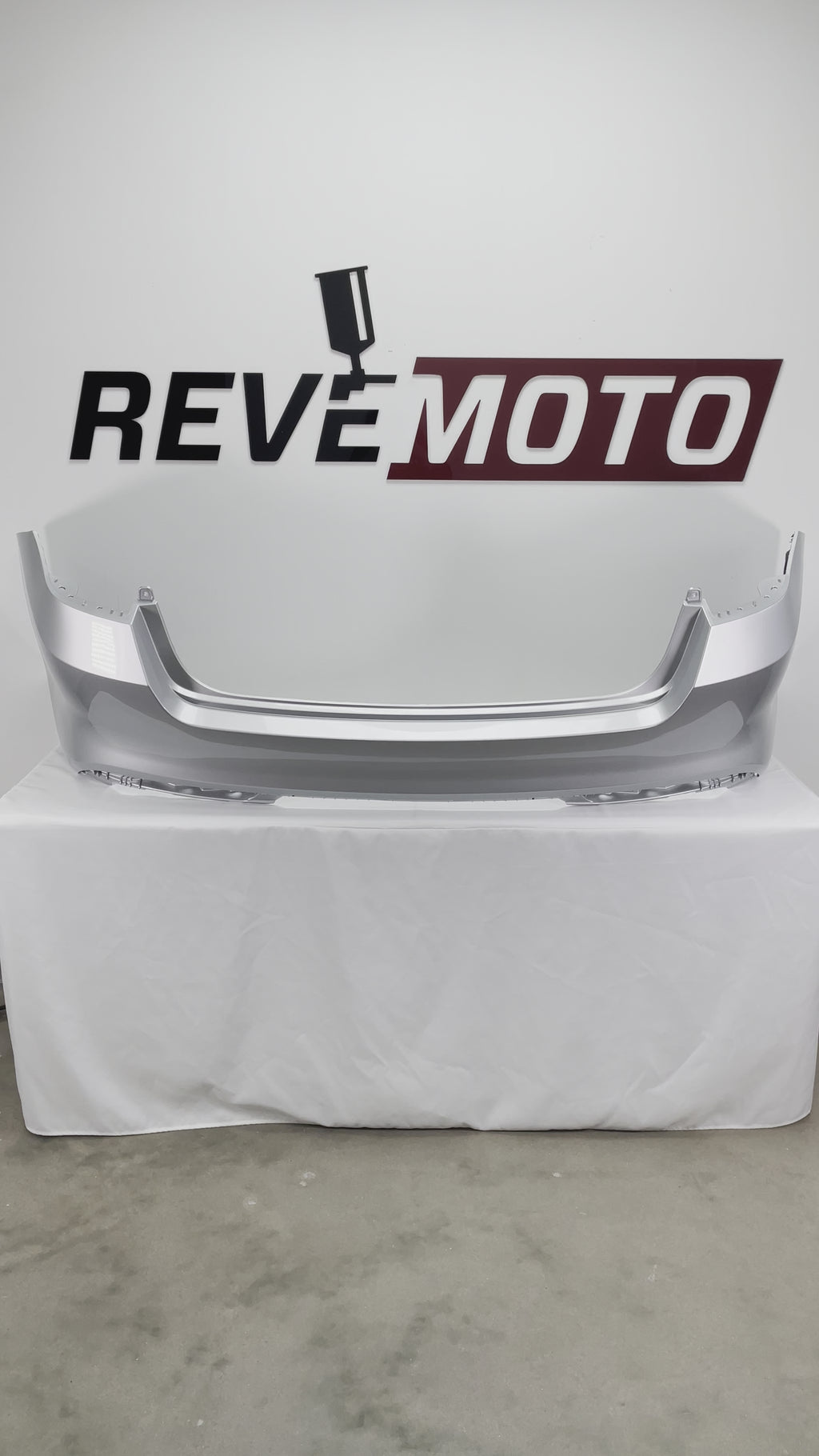 23701 Painted Rear Bumper Cover for 2016-2018 Kia Optima (US Built | WITHOUT: Park Assist) Sparkling Silver Metallic (KTZ) 86611D5000 KI1100204